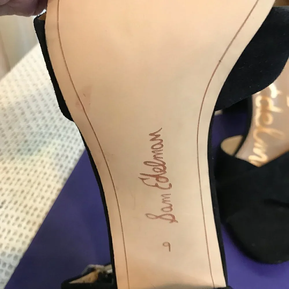 sam edelman yancy ankle strap sandal womens size 9 new